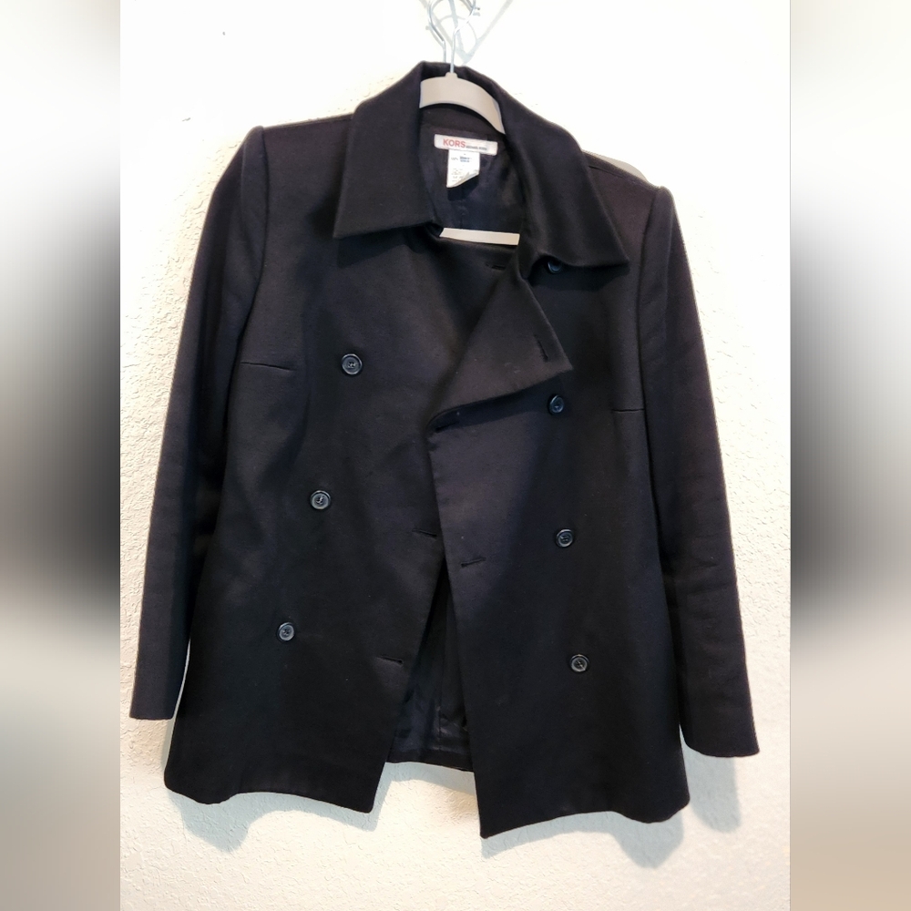 KORS MICHAEL KORS Pea Coat in Black ⚫️ - Picture 4 of 8